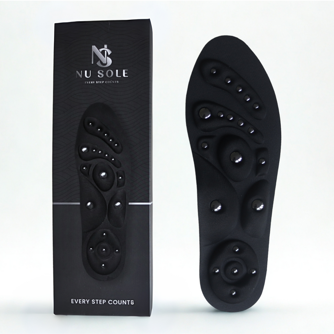 NuSole Performance Insoles, Orthotics under $100 that support all three arches of the feet, magnetic foot technology, foot pain relief Australia, foot brain connection.